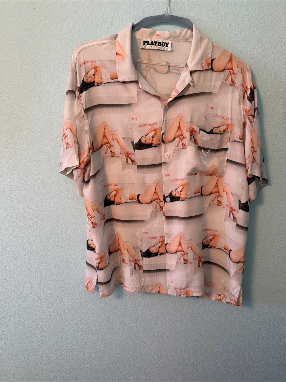 PACSUN - PLAYBOY STUDIO Embroidered Playmate Mens M Shirt